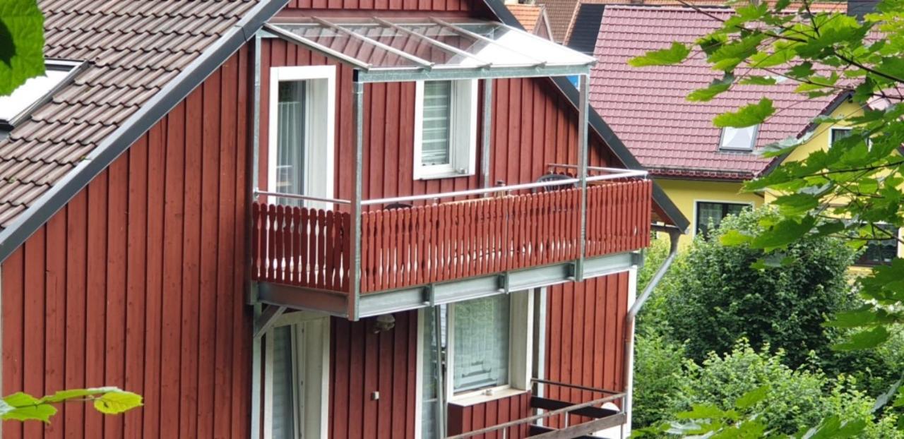 Fewo Mit Balkon Direkt Am Wald Und Wanderweg Ruhe Pur 2 Og Bad Sachsa Luaran gambar